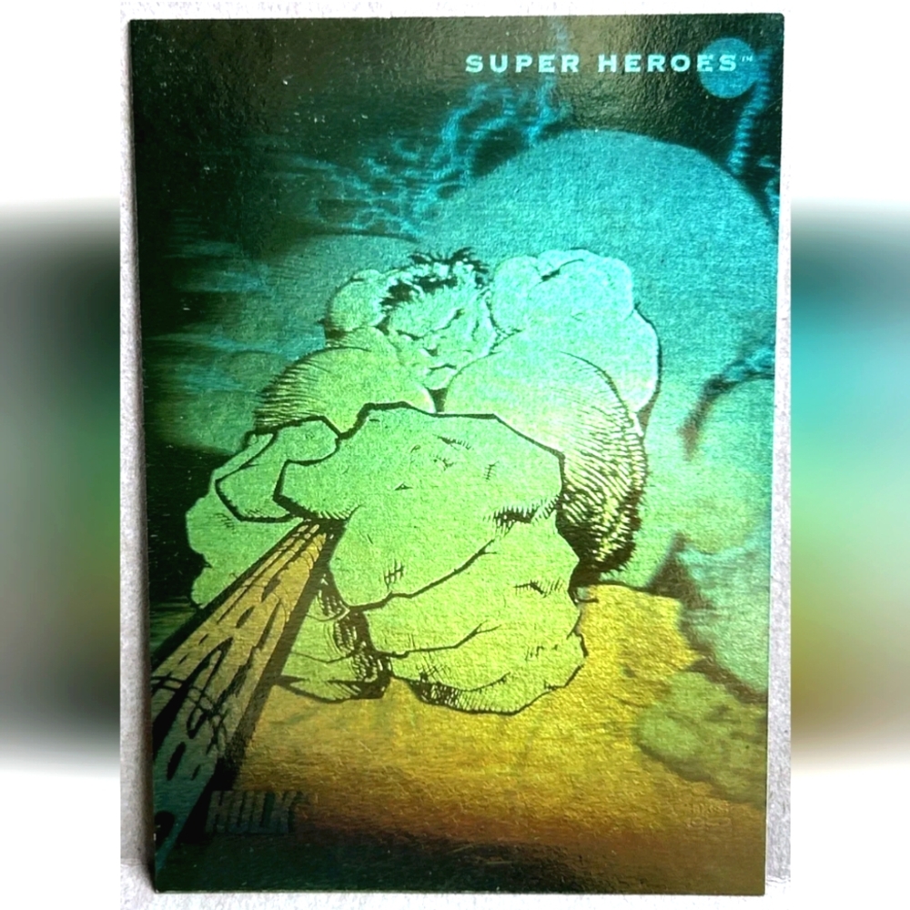 1992 Marvel Universe Series 3 Hologram Set #H1 The Incredible Hulk Trading Card